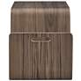4_Anise 26 1/2" Wide Walnut Veneer Wood Side Table more views