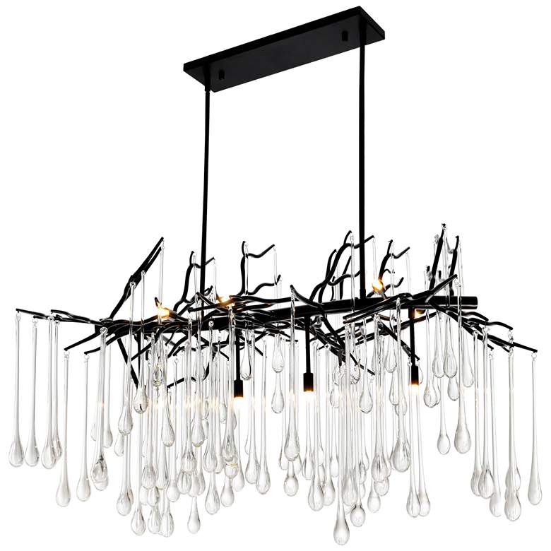 Image 1 Anita 10 Light Chandelier With Black Finish