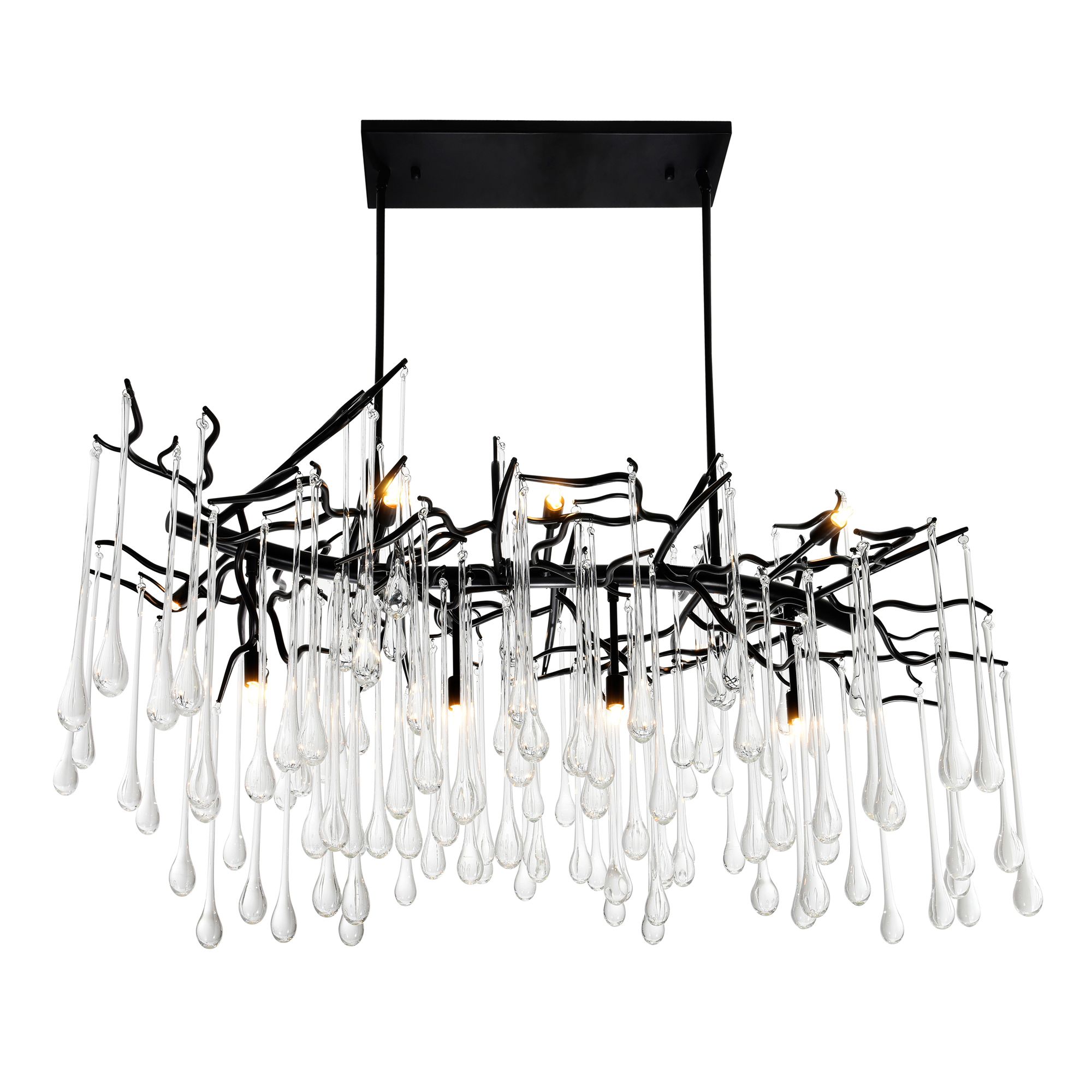 Image 2 Anita 10 Light Chandelier With Black Finish more views