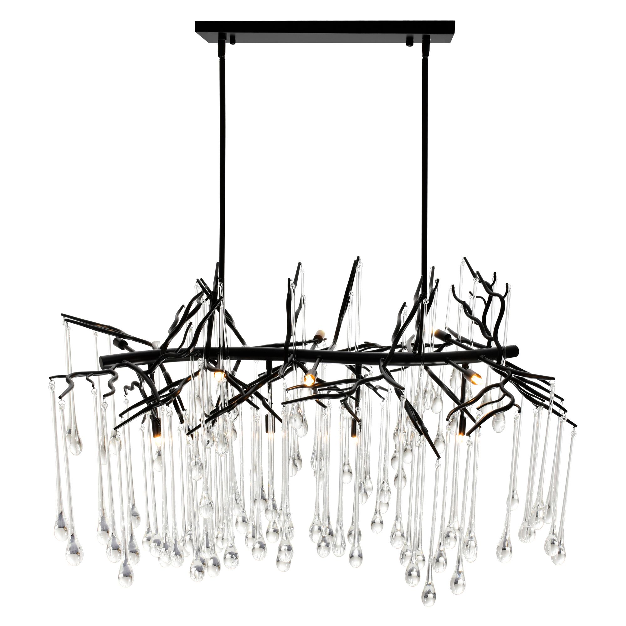 Image 3 Anita 10 Light Chandelier With Black Finish more views