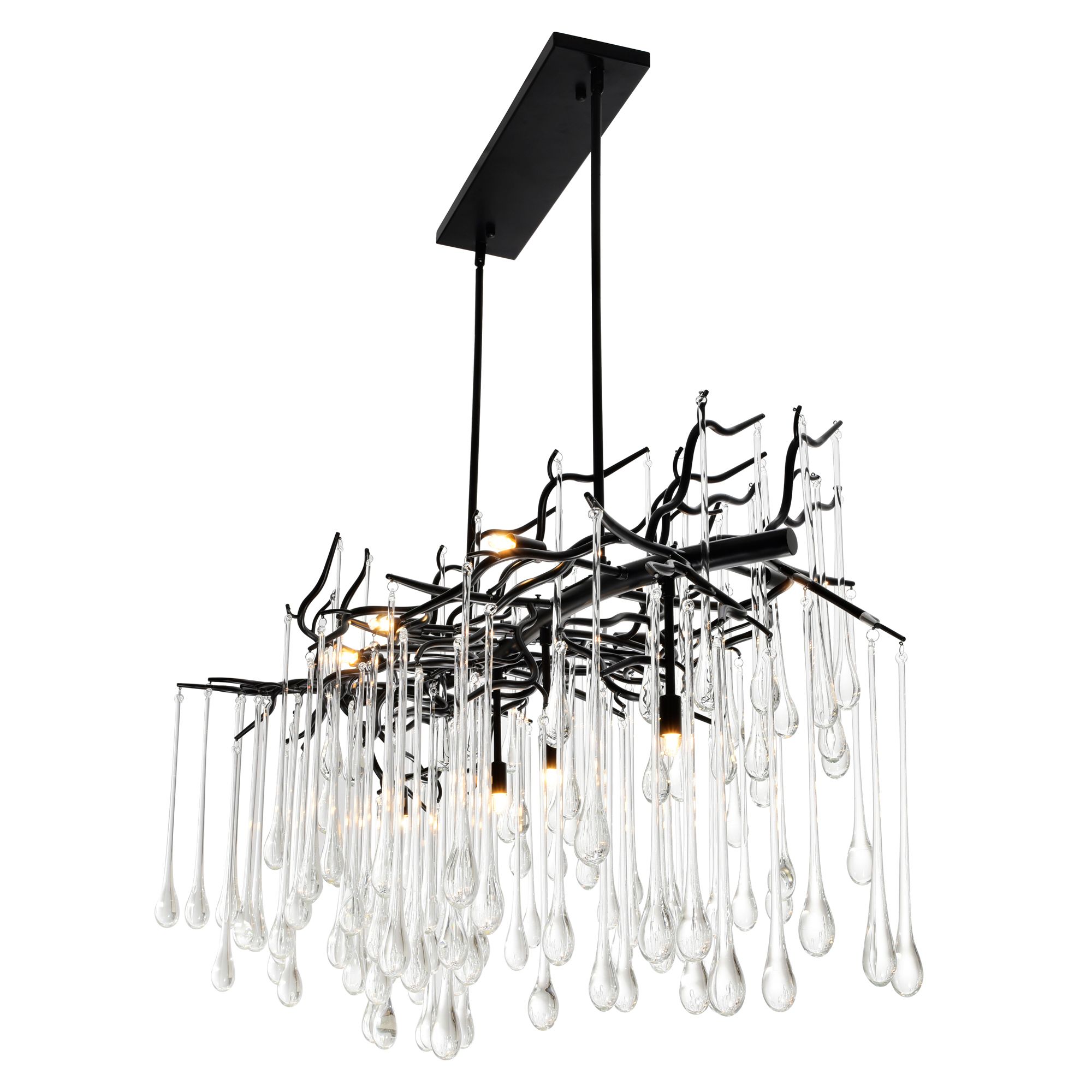 Image 4 Anita 10 Light Chandelier With Black Finish more views