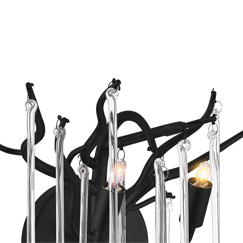 Image 4 Anita 12" High Black 2-Light Wall Sconce more views