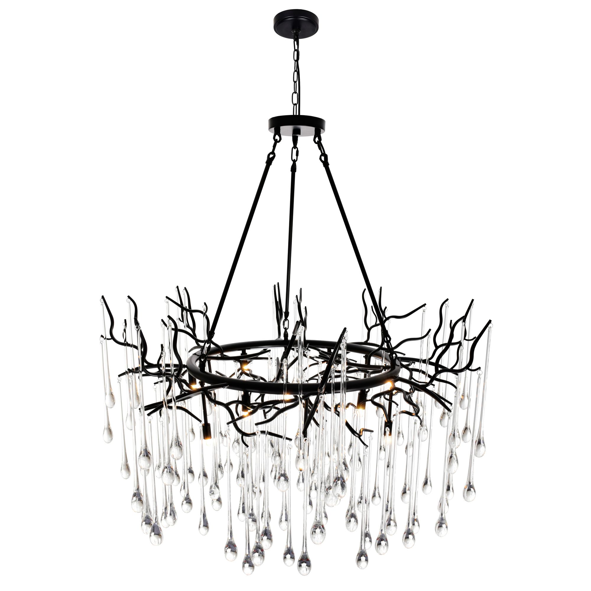 Thumbnail2 of Anita 12 Light Black Chandelier more views