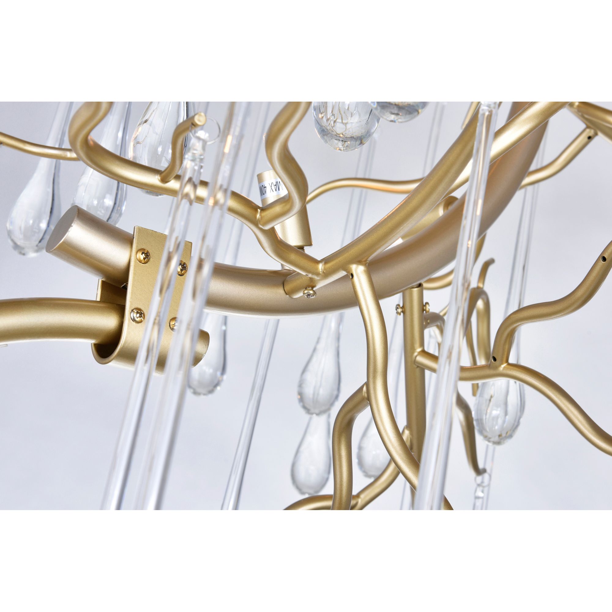 Image 3 Anita 12 Light Gold Leaf Chandelier more views