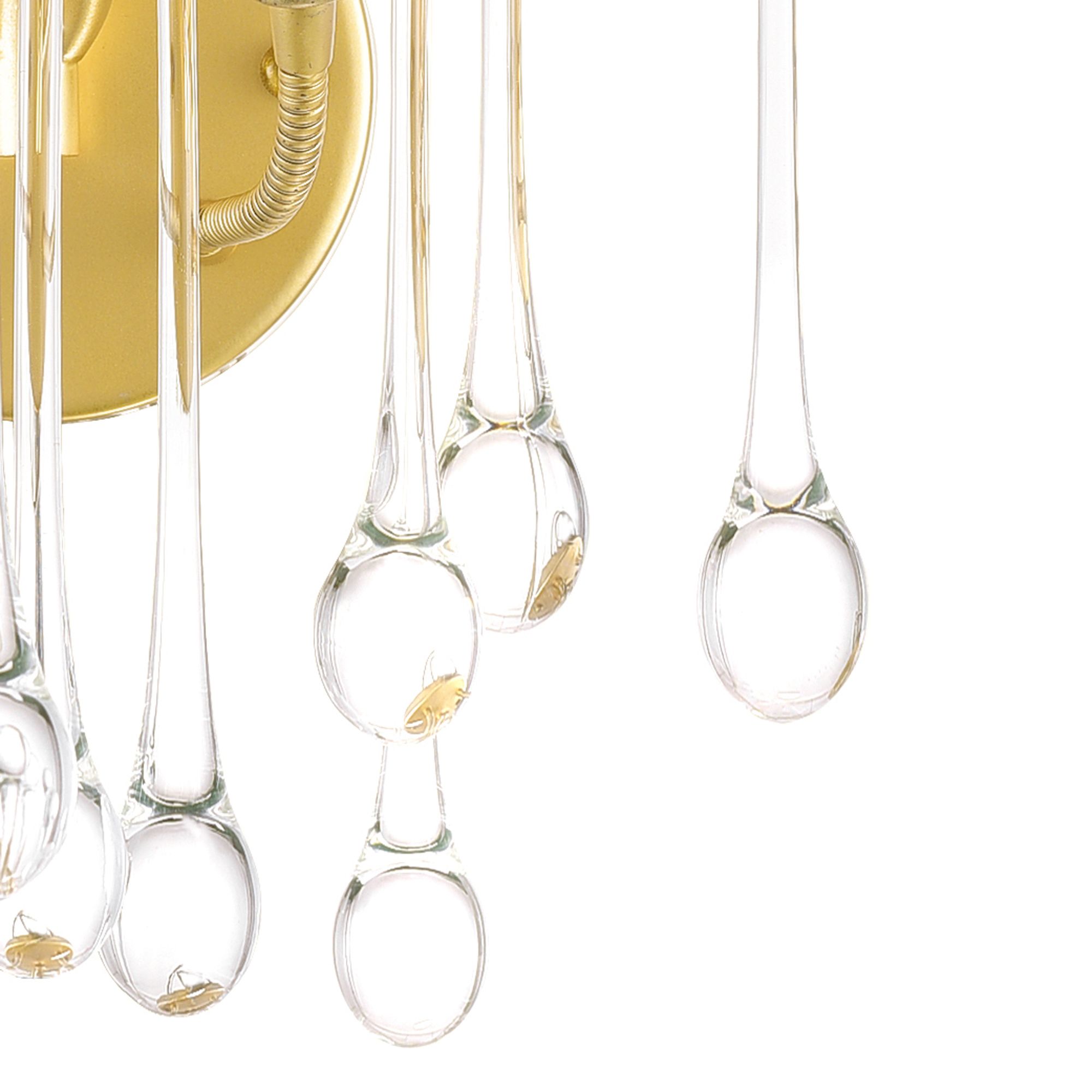 Image 3 Anita 2 Light Gold Leaf Wall Sconce more views