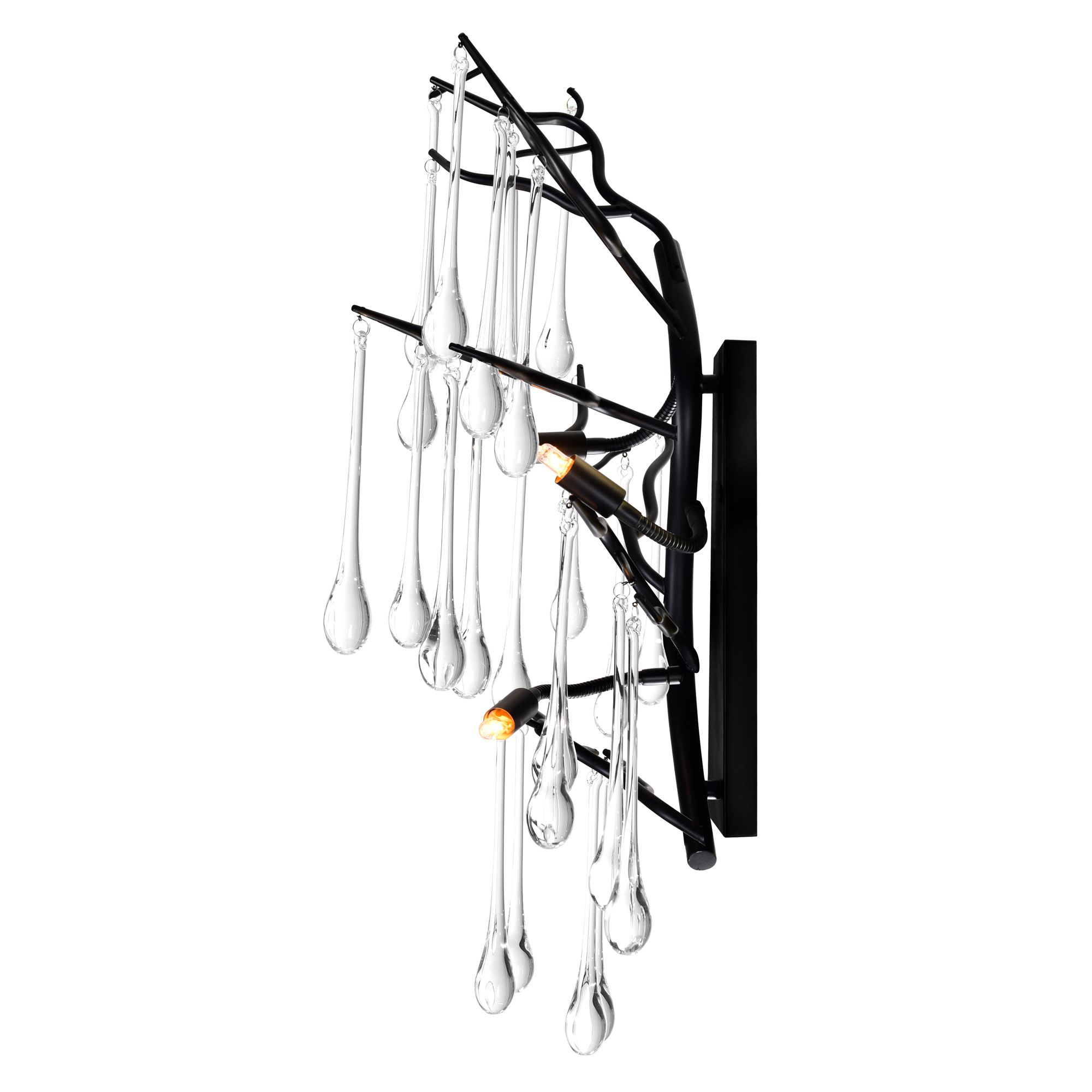 Image 2 Anita 3 Light Black Wall Sconce more views