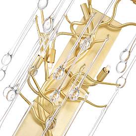 Image5 of Anita 3 Light Wall Sconce With Gold Leaf Finish more views