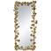 Anita 31" x 60 3/4" Golden Leaf Rectangular Wall Mirror