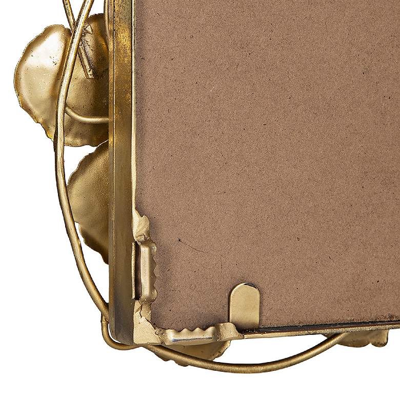 Image 6 Anita 31" x 60 3/4" Golden Leaf Rectangular Wall Mirror more views