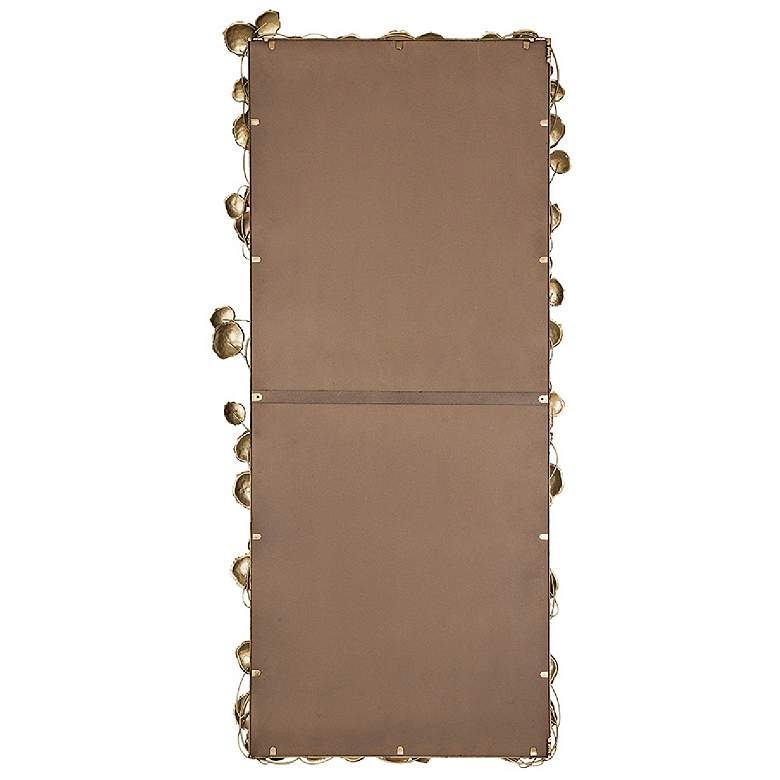 Image 7 Anita 31" x 60 3/4" Golden Leaf Rectangular Wall Mirror more views