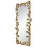 Anita 31" x 60 3/4" Golden Leaf Rectangular Wall Mirror in scene