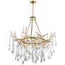 1_Anita 43" Wide Gold Leaf 12-Light Chandelier