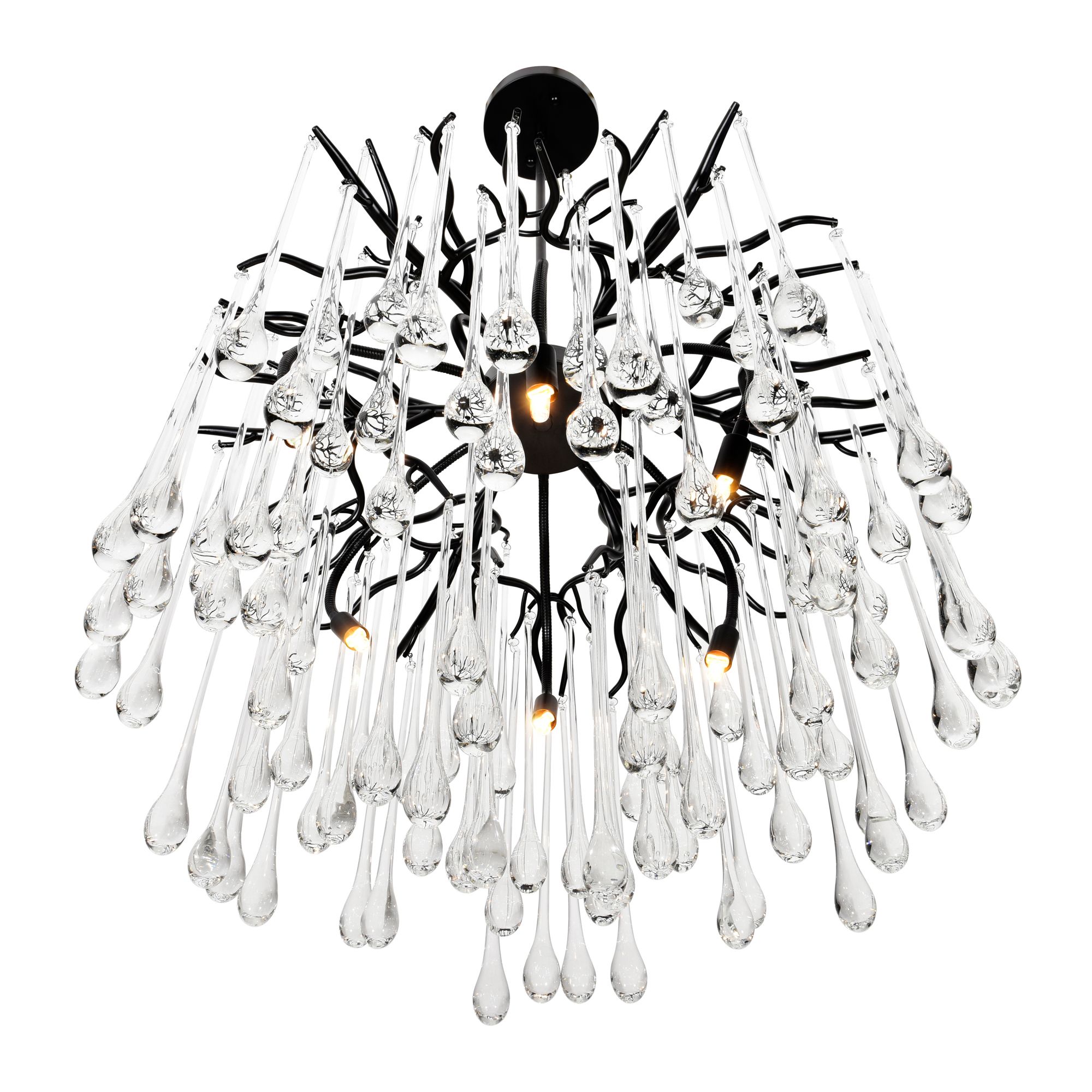 Image 2 Anita 6 Light Black Chandelier more views