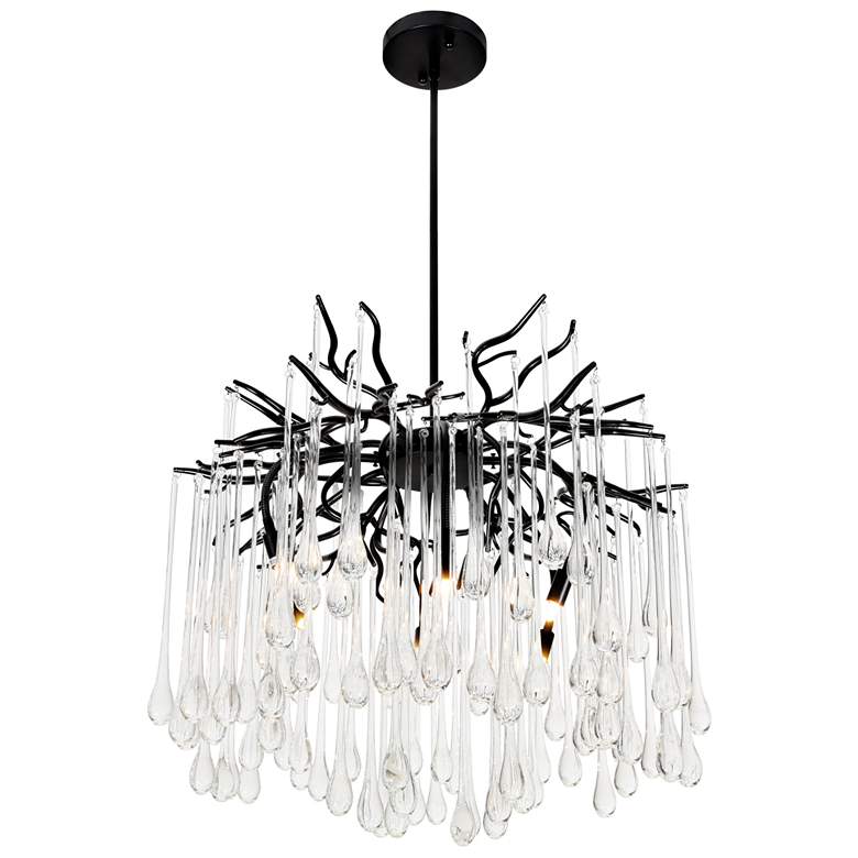 Image 1 Anita 6 Light Chandelier With Black Finish