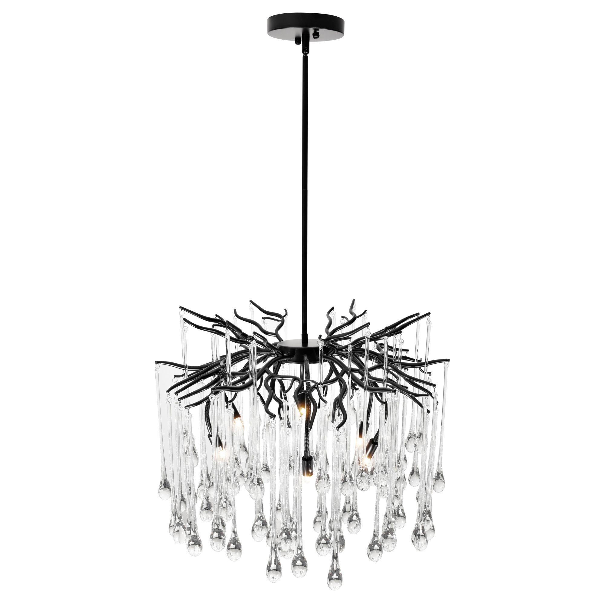 Image 3 Anita 6 Light Chandelier With Black Finish more views