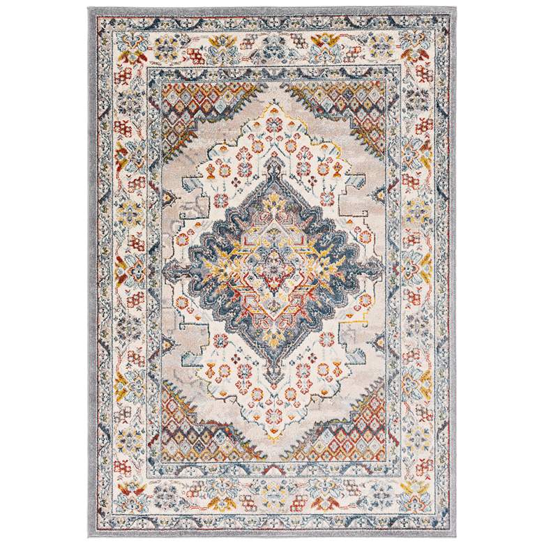 Image 2 Ankara AKR-2300 5&#39;3 inchx7&#39;3 inch Med Gray and Taupe Area Rug