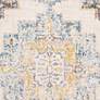 3_Ankara AKR-2309 5'2"x7' Sky Blue Camel Rectangular Area Rug more views