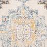 Thumbnail3 of Ankara AKR-2309 6'7"x9' Sky Blue Camel Rectangular Area Rug more views