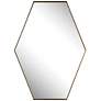 2_Ankara Brushed Brass 25" x 34" Hexagon Wall Mirror