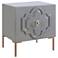 Anna Gray Lacquer 1-Door Side Table