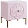 Anna Pink Lacquer 1-Door Side Table