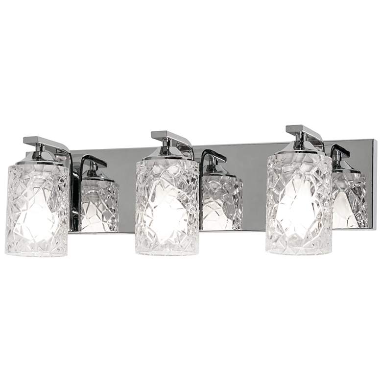 Image 3 Annabel 20.75" Wide Polished Chrome Bath Light with Clear Glass more views