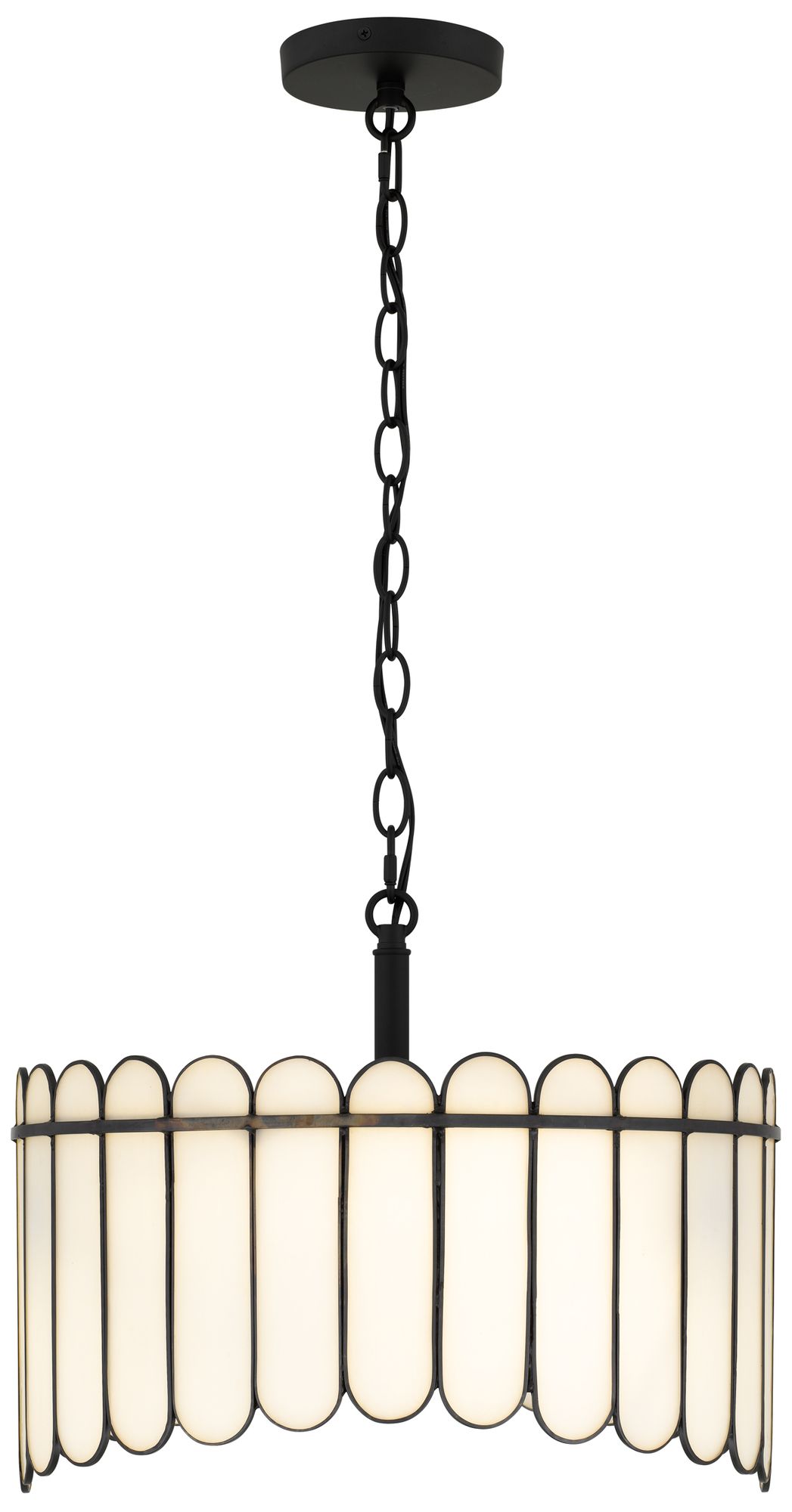 Image 3 Annabelle 3-Light Matte Black Pendant Light more views