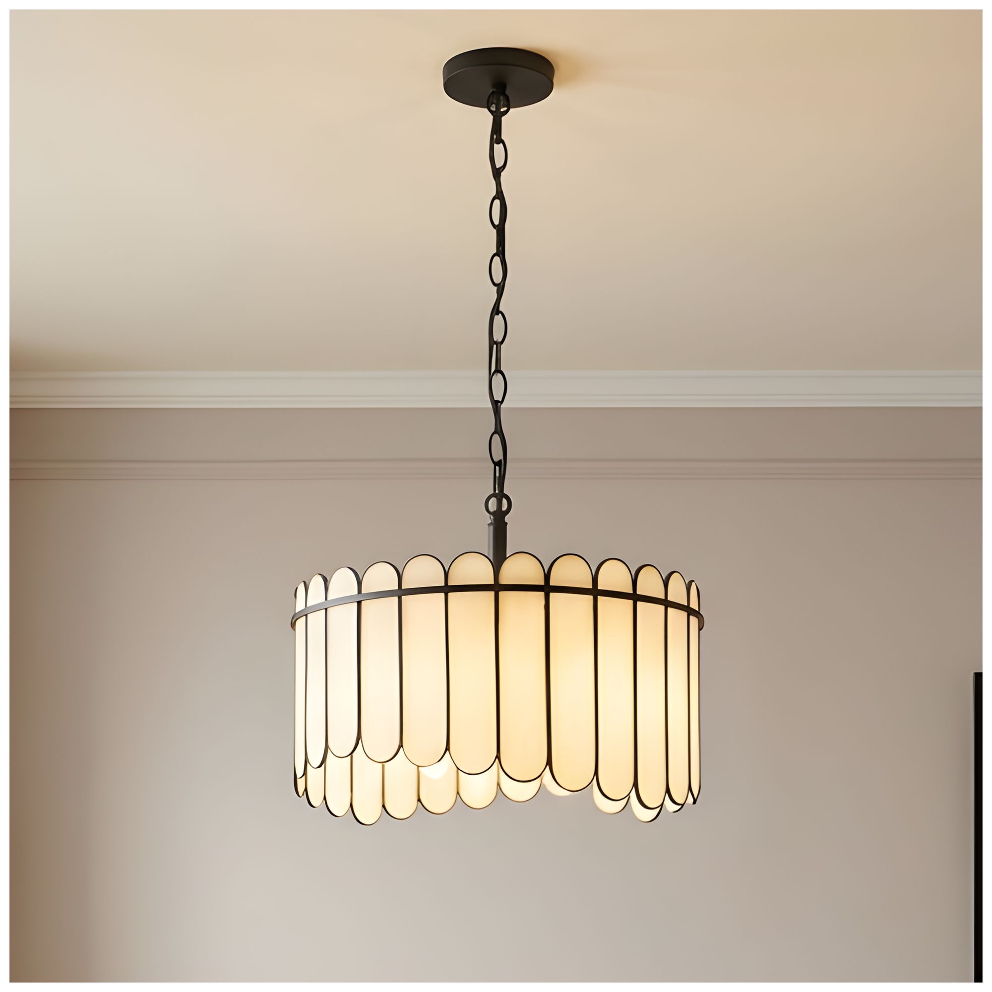 Image 4 Annabelle 3-Light Matte Black Pendant Light more views