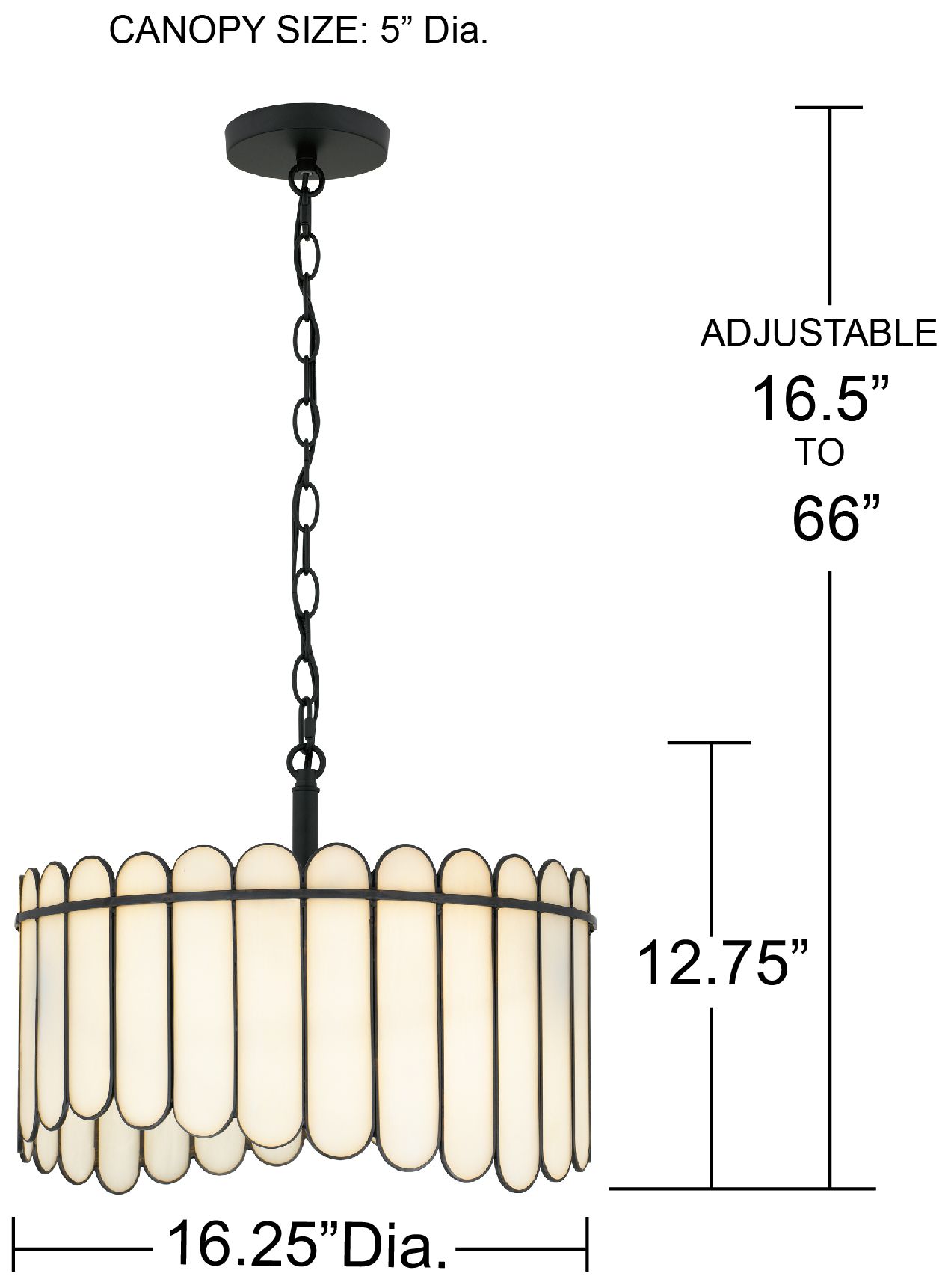 Image 6 Annabelle 3-Light Matte Black Pendant Light more views