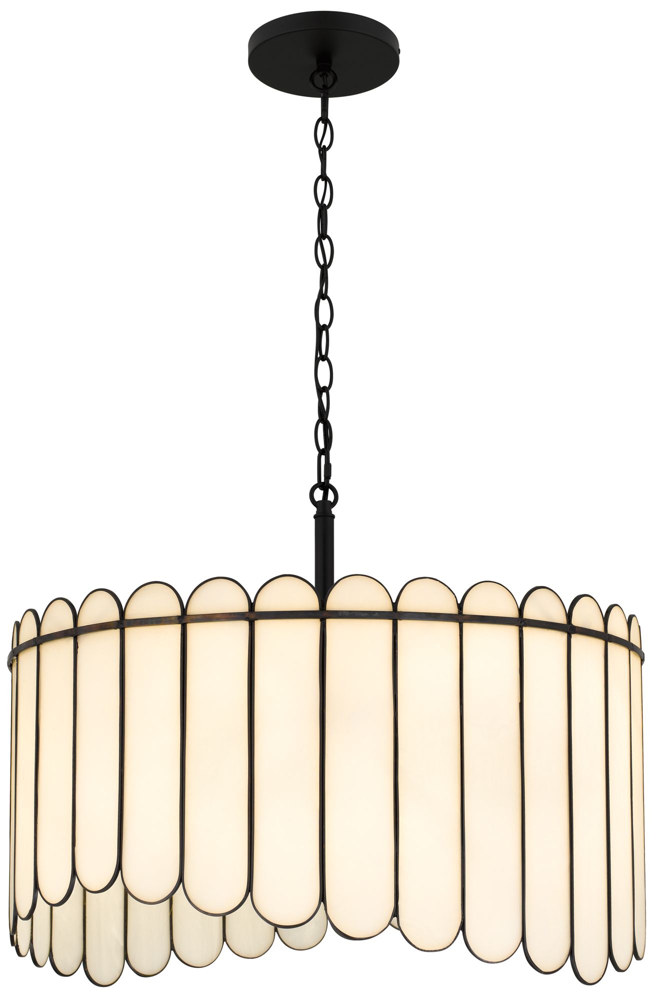 Annabelle 4-Light Matte Black Pendant Light