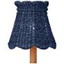 1_Annabelle Indigo Tapered Chandelier Shade 6x6x6 (Clip-On)