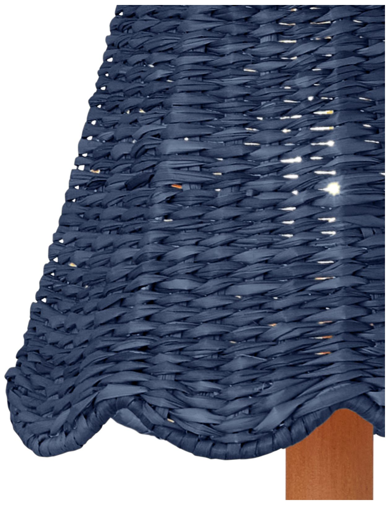 Image 2 Annabelle Indigo Tapered Chandelier Shade 6x6x6 (Clip-On) more views