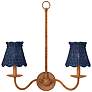 3_Annabelle Indigo Tapered Chandelier Shade 6x6x6 (Clip-On) more views