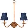 4_Annabelle Indigo Tapered Chandelier Shade 6x6x6 (Clip-On) more views