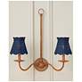 7_Annabelle Indigo Tapered Chandelier Shade 6x6x6 (Clip-On) more views
