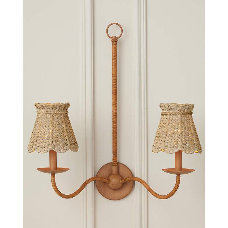 Image 7 Annabelle Natural Tapered Chandelier Shade 4.25x6x6 (Clip-On) more views