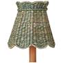 1_Annabelle Teal Tapered Chandelier Shade 6x6x6 (Clip-On)
