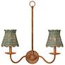 3_Annabelle Teal Tapered Chandelier Shade 6x6x6 (Clip-On) more views