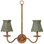 4_Annabelle Teal Tapered Chandelier Shade 6x6x6 (Clip-On) more views