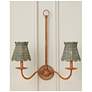 7_Annabelle Teal Tapered Chandelier Shade 6x6x6 (Clip-On) more views