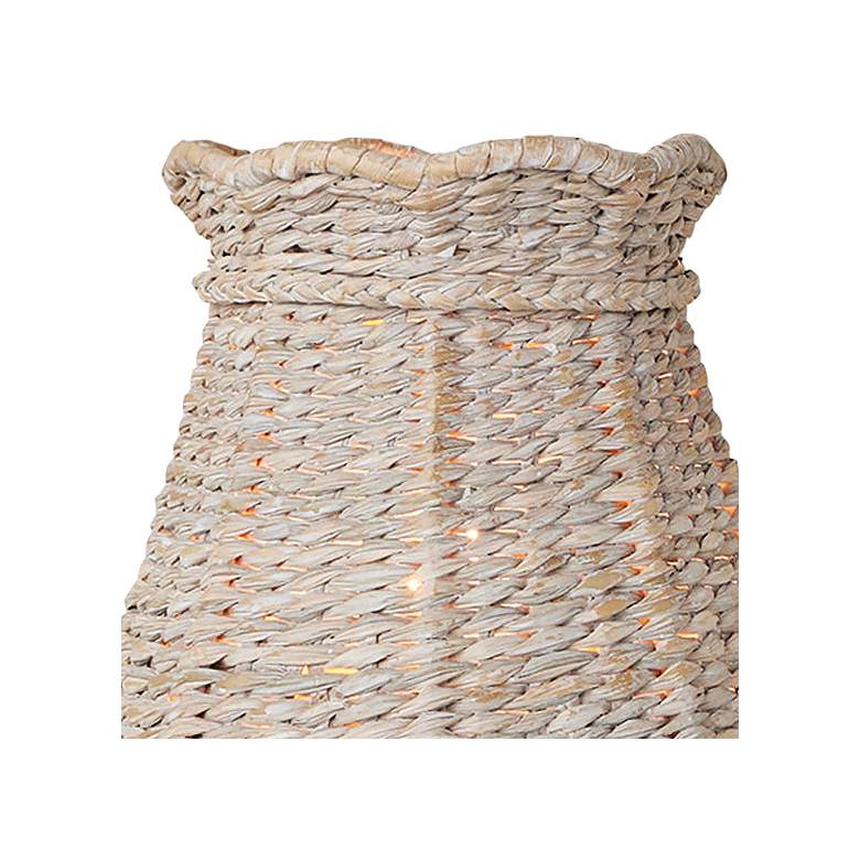 Image 2 Annabelle White-Washed Tapered Chandelier Shade 6x6x6 (Clip-On) more views