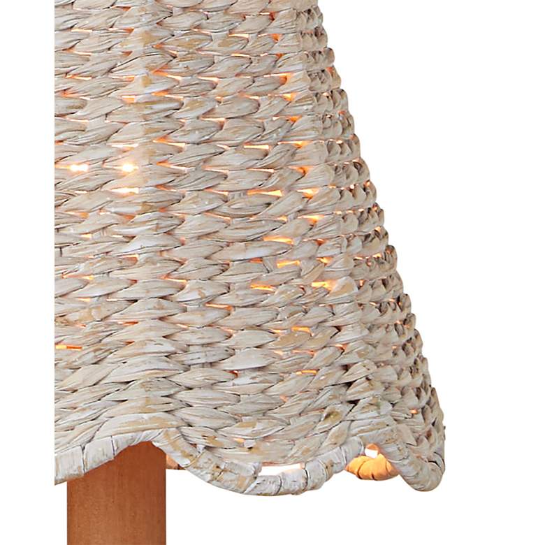 Image 3 Annabelle White-Washed Tapered Chandelier Shade 6x6x6 (Clip-On) more views