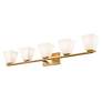 6_Annalise 42" Wide Modern Gold 5-Light Bath Light more views