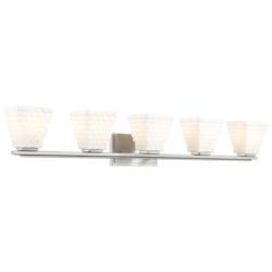 Annalise by Z-Lite Brushed Nickel 42 inch 5 Light Vanity