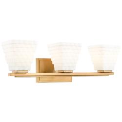 Annalise by Z-Lite Modern Gold 24 inch 3 Light Vanity