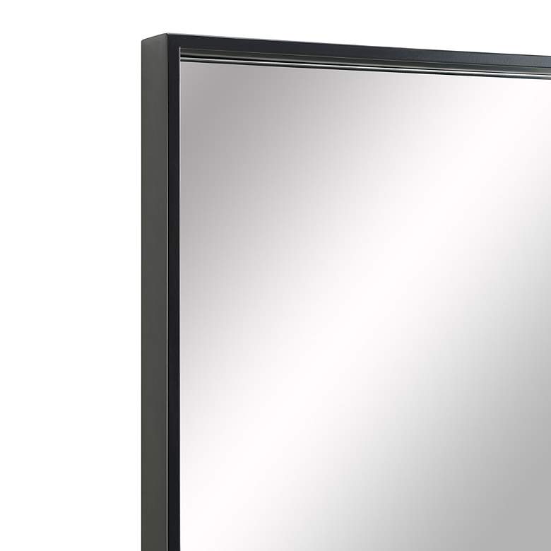 Image 4 Annalise Matte Black 30 inch x 45 inch Rectangular Wall Mirror more views