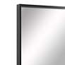 Annalise Matte Black 30" x 45" Rectangular Wall Mirror