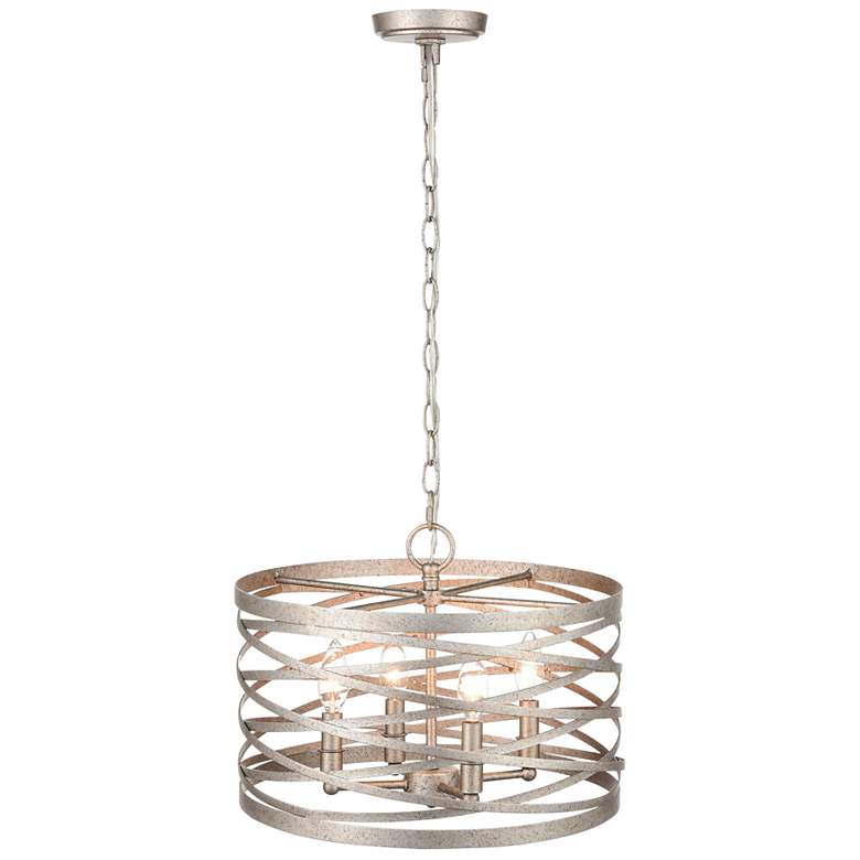 Image 1 Annata 12" Wide Antique Nickel 4-Light Mini Pendant