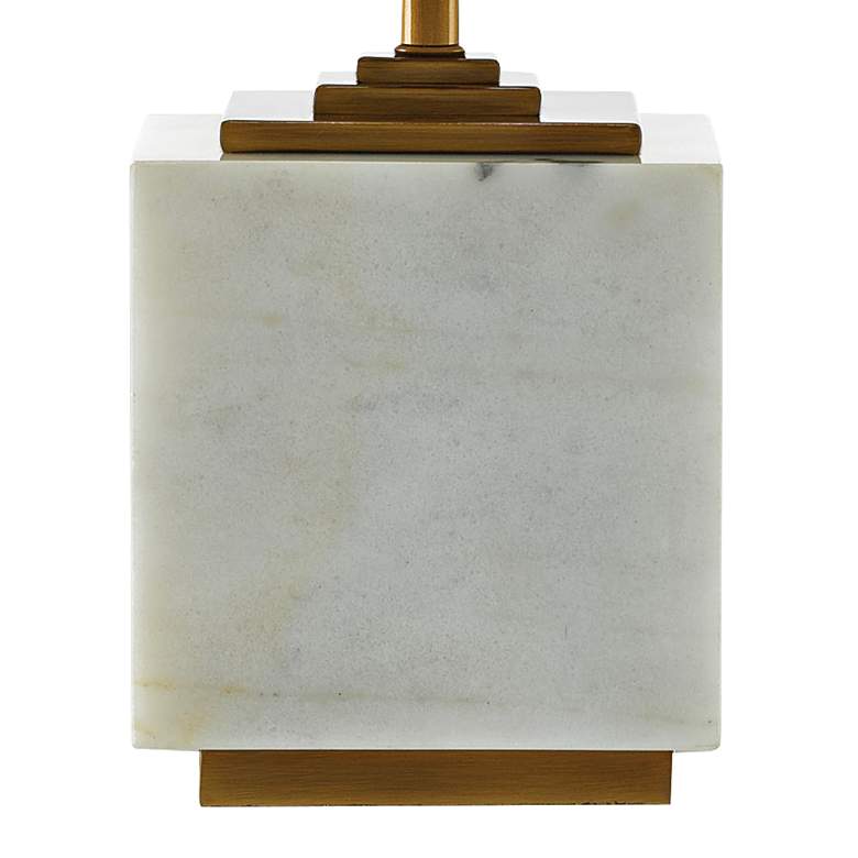 Image 3 Annelore 16 1/2 inch High White Marble Accent Table Lamp more views