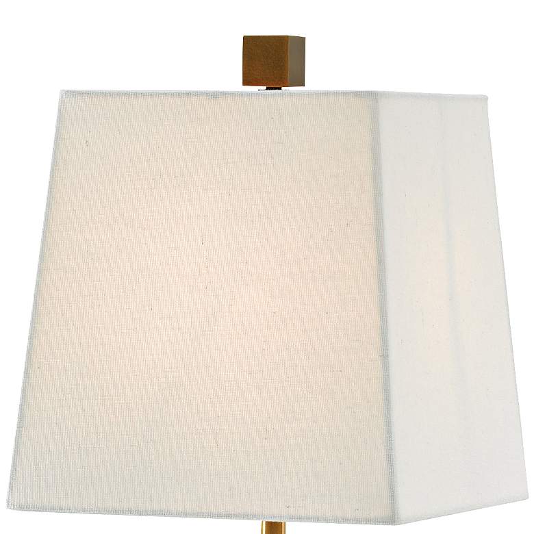 Image 4 Annelore 16 1/2 inch High White Marble Accent Table Lamp more views